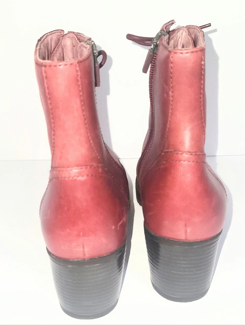 Dansko Ames Red Leather Ankle Boot Casual Combat Boot Size 39 Or 8.5 - 9 US - Picture 9 of 16